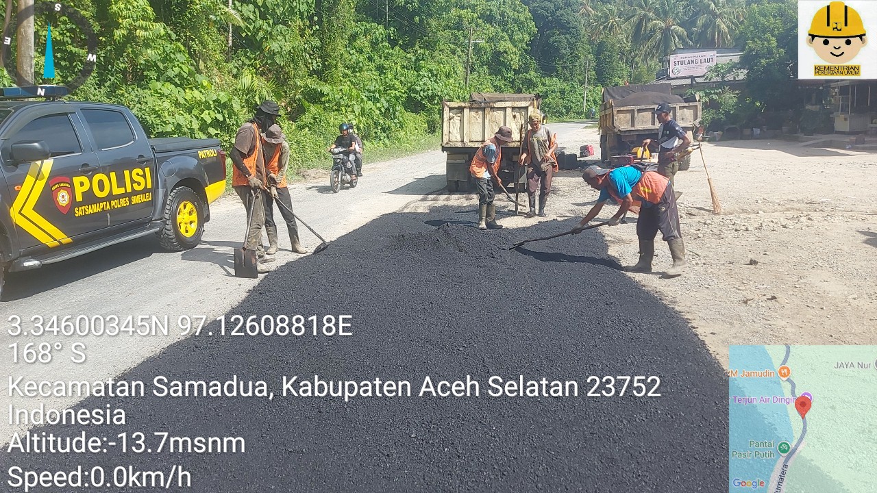 Jalan Lintas Banda Aceh–Medan Berlubang Akhirnya Diperbaiki, Respons Cepat Bupati Aceh Selatan Tuai Apresiasi